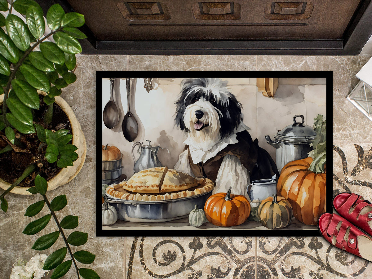 Old English Sheepdog Fall Kitchen Pumpkins Doormat - One Color / One Size - Home & Garden - Home Textile - Carpets &