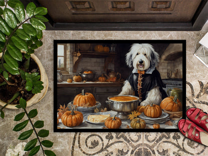 Old English Sheepdog Fall Kitchen Pumpkins Doormat - One Color / One Size - Home & Garden - Home Textile - Carpets &