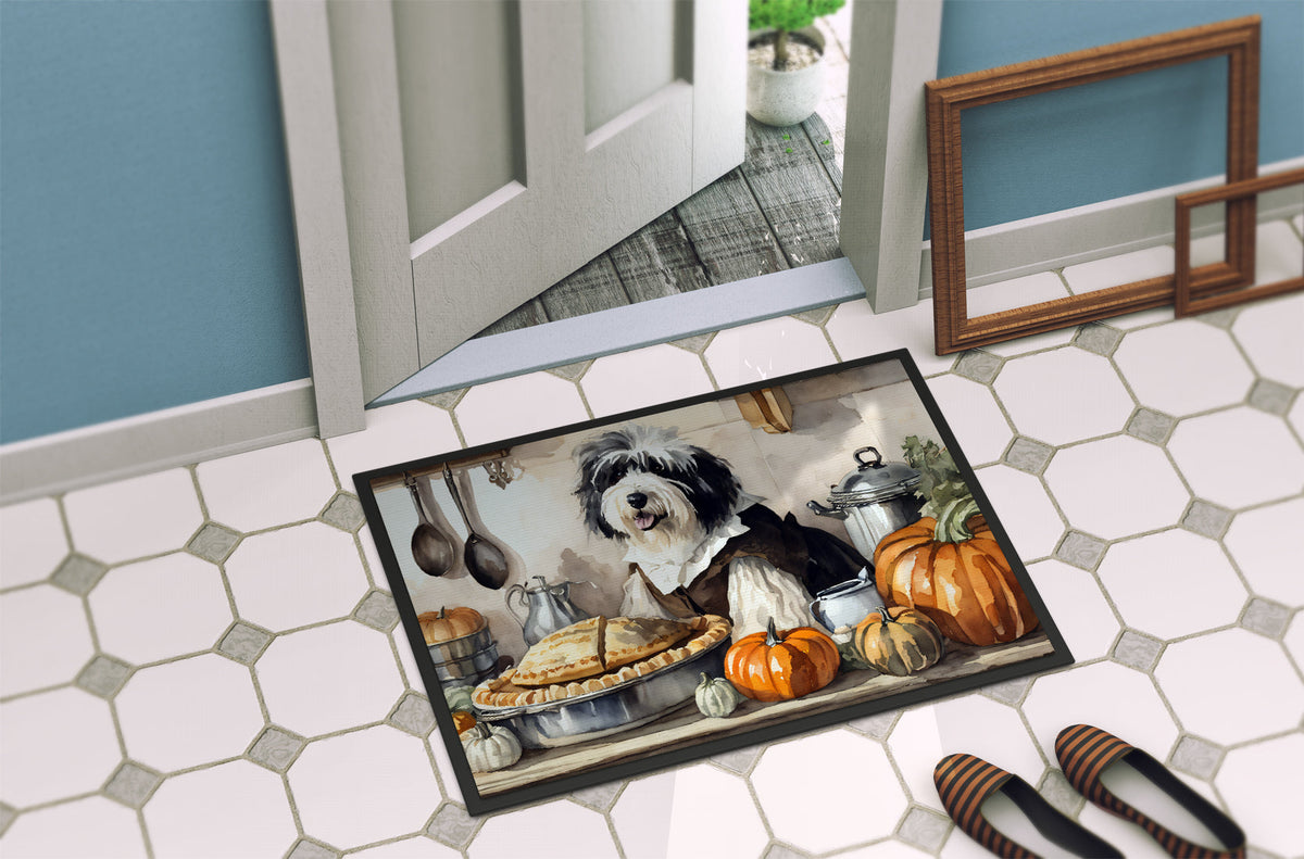 Old English Sheepdog Fall Kitchen Pumpkins Doormat - One Color / One Size - Home & Garden - Home Textile - Carpets &