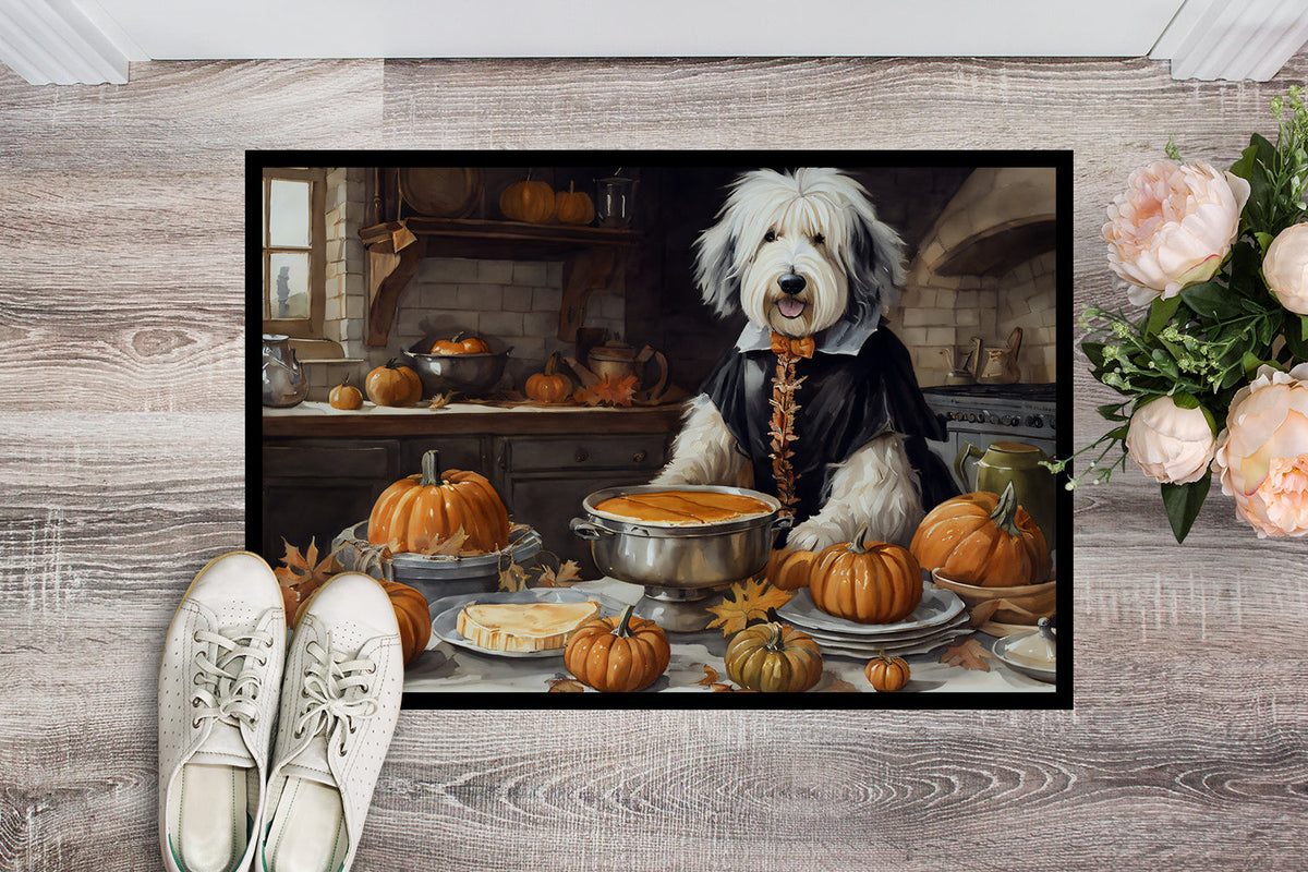Old English Sheepdog Fall Kitchen Pumpkins Doormat - One Color / One Size - Home & Garden - Home Textile - Carpets &