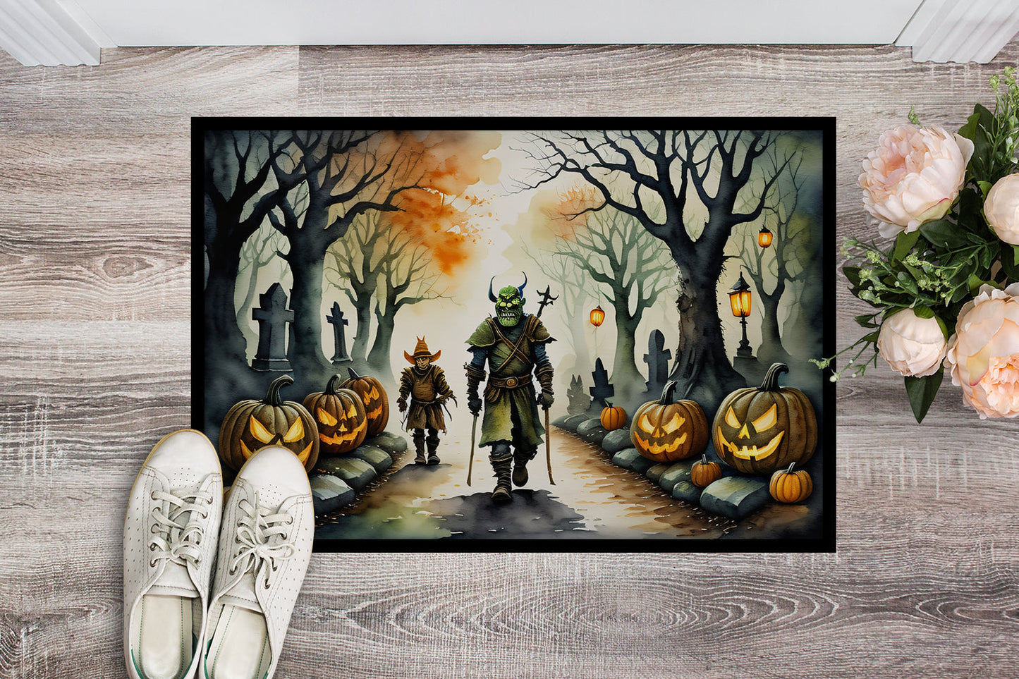 Orcs Spooky Halloween Doormat - One Color / One Size - Home & Garden - Home Textile - Carpets & Rugs