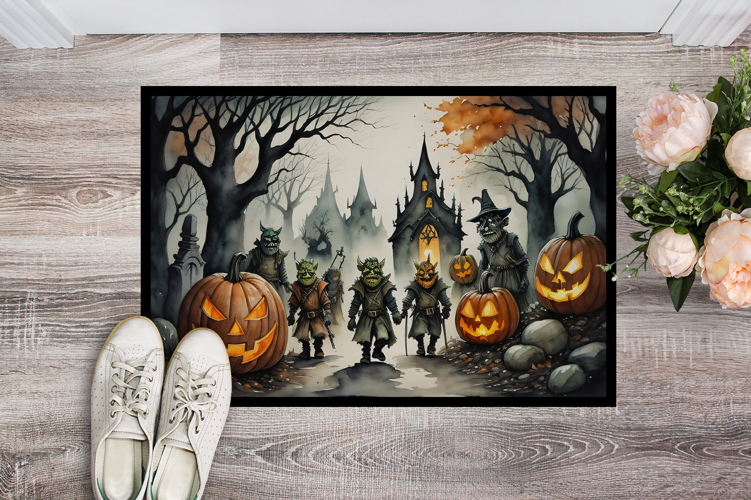 Orcs Spooky Halloween Doormat - One Color / One Size - Home & Garden - Home Textile - Carpets & Rugs