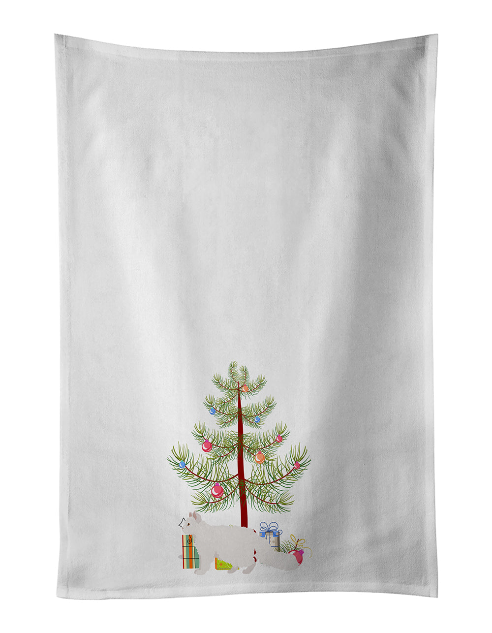 Oregon Rex Cat Christmas Kitchen Towel Set of 2 - One Color / One Size - Home & Garden - Home Textile - Towels