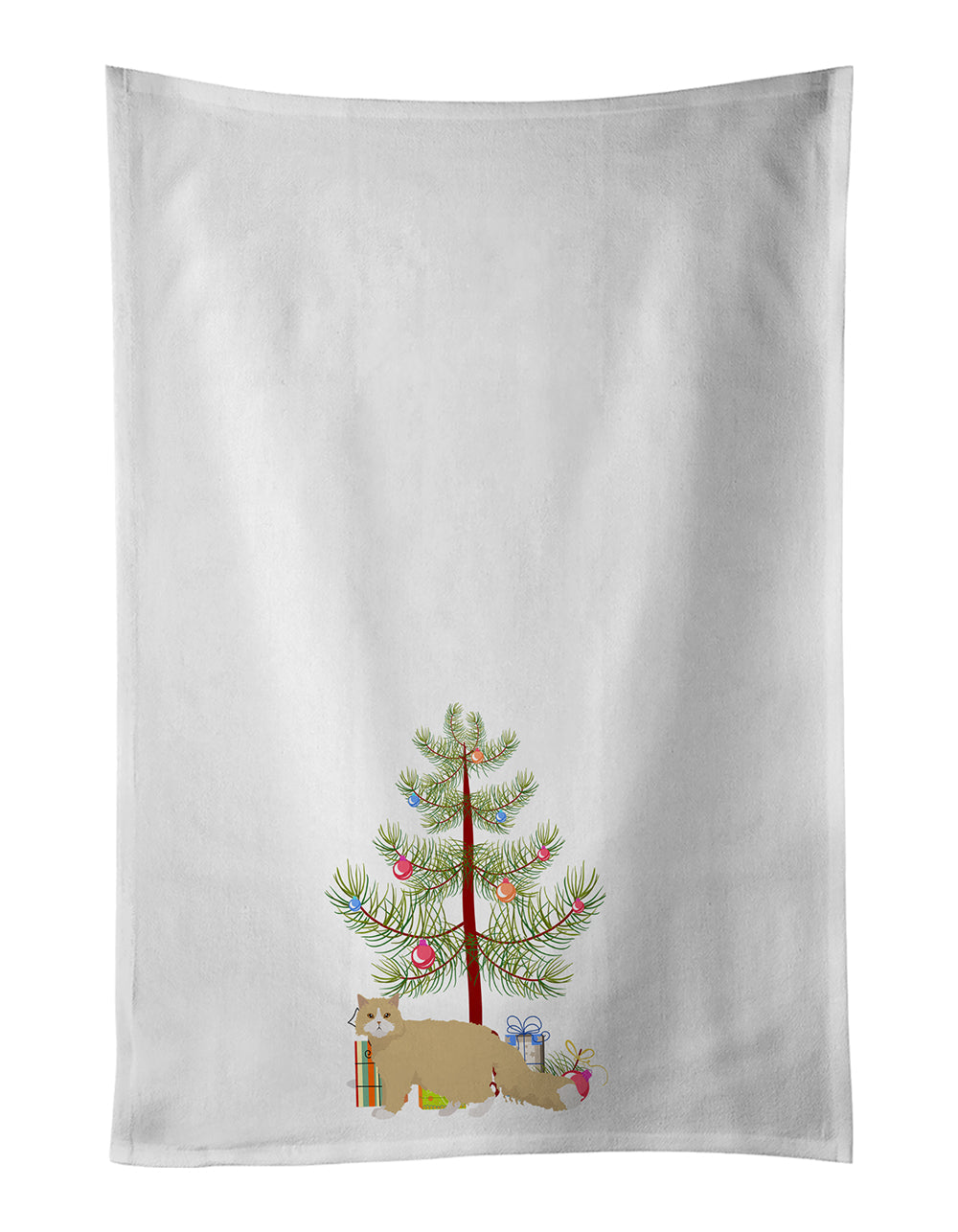 Oregon Rex Cat Christmas Kitchen Towel Set of 2 - One Color / One Size - Home & Garden - Home Textile - Towels