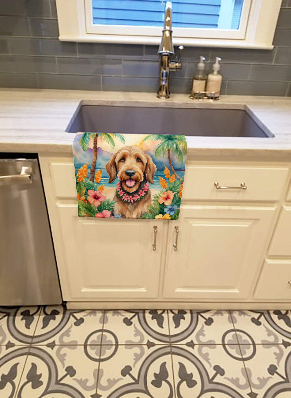 Otterhound Luau Kitchen Towel - One Color / One Size - Home & Garden - Home Textile - Towels