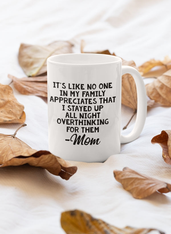 Overthinking Mom Mug - One Color / One Size - Home & Garden - Kitchen Dining & Bar - Coffeeware