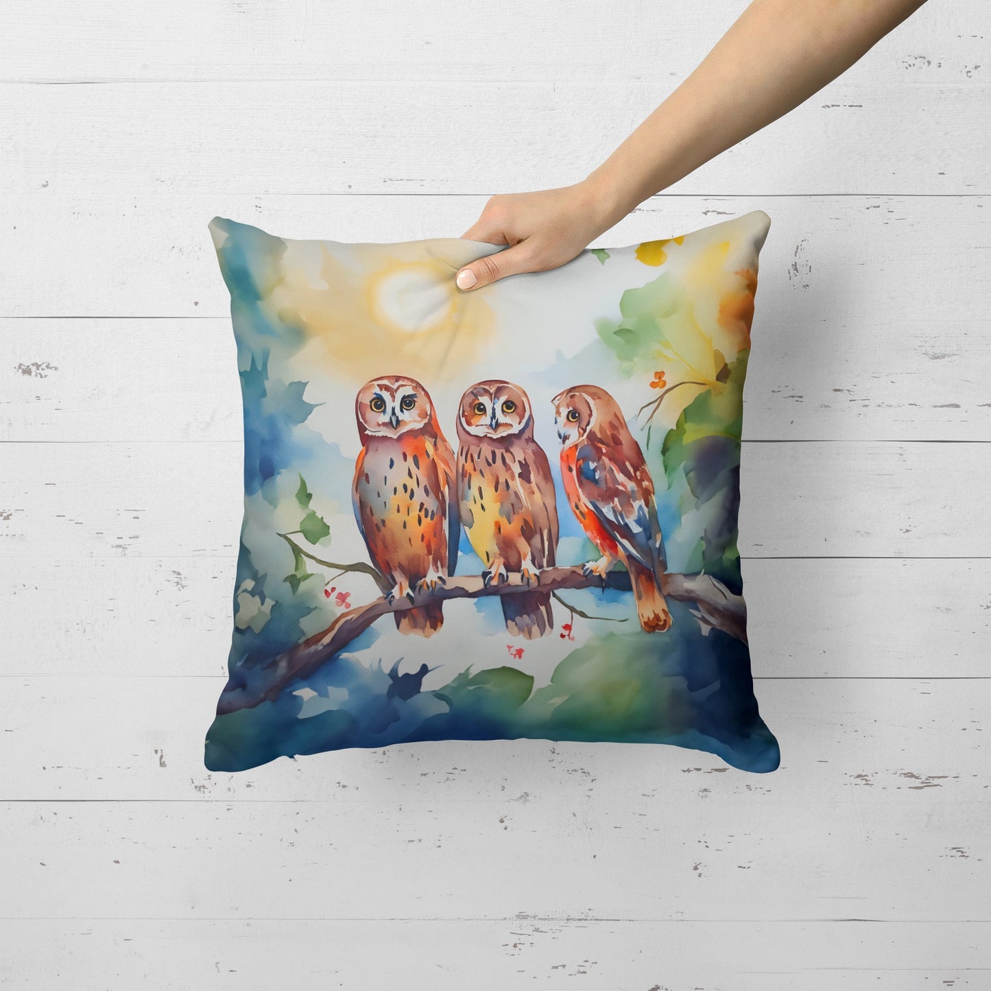 Owls Throw Pillow - One Color / One Size - Home & Garden - Home Textile - Pillows