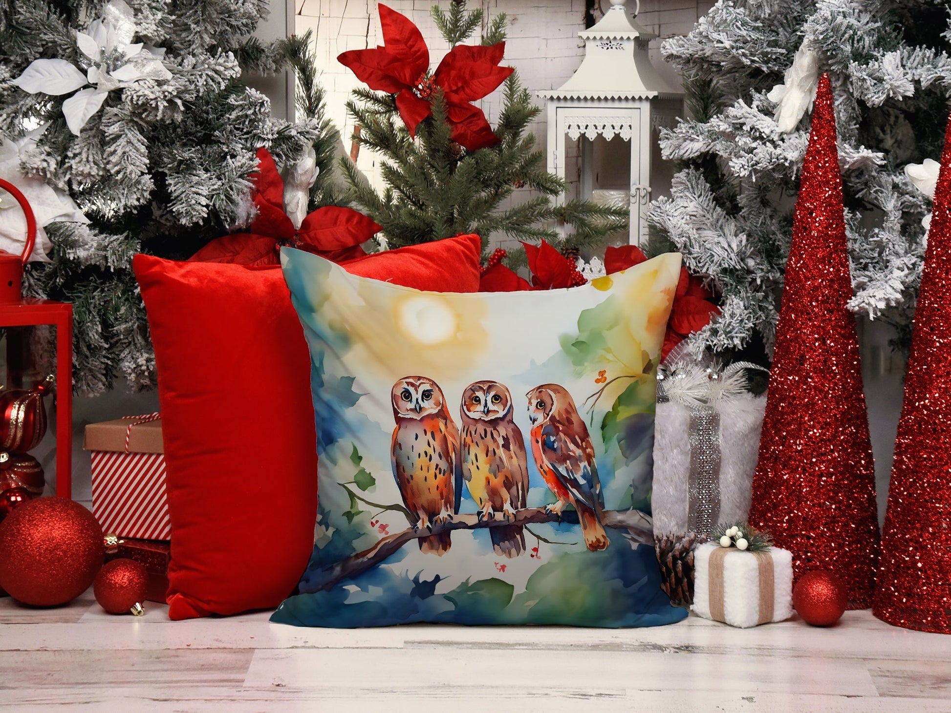 Owls Throw Pillow - One Color / One Size - Home & Garden - Home Textile - Pillows