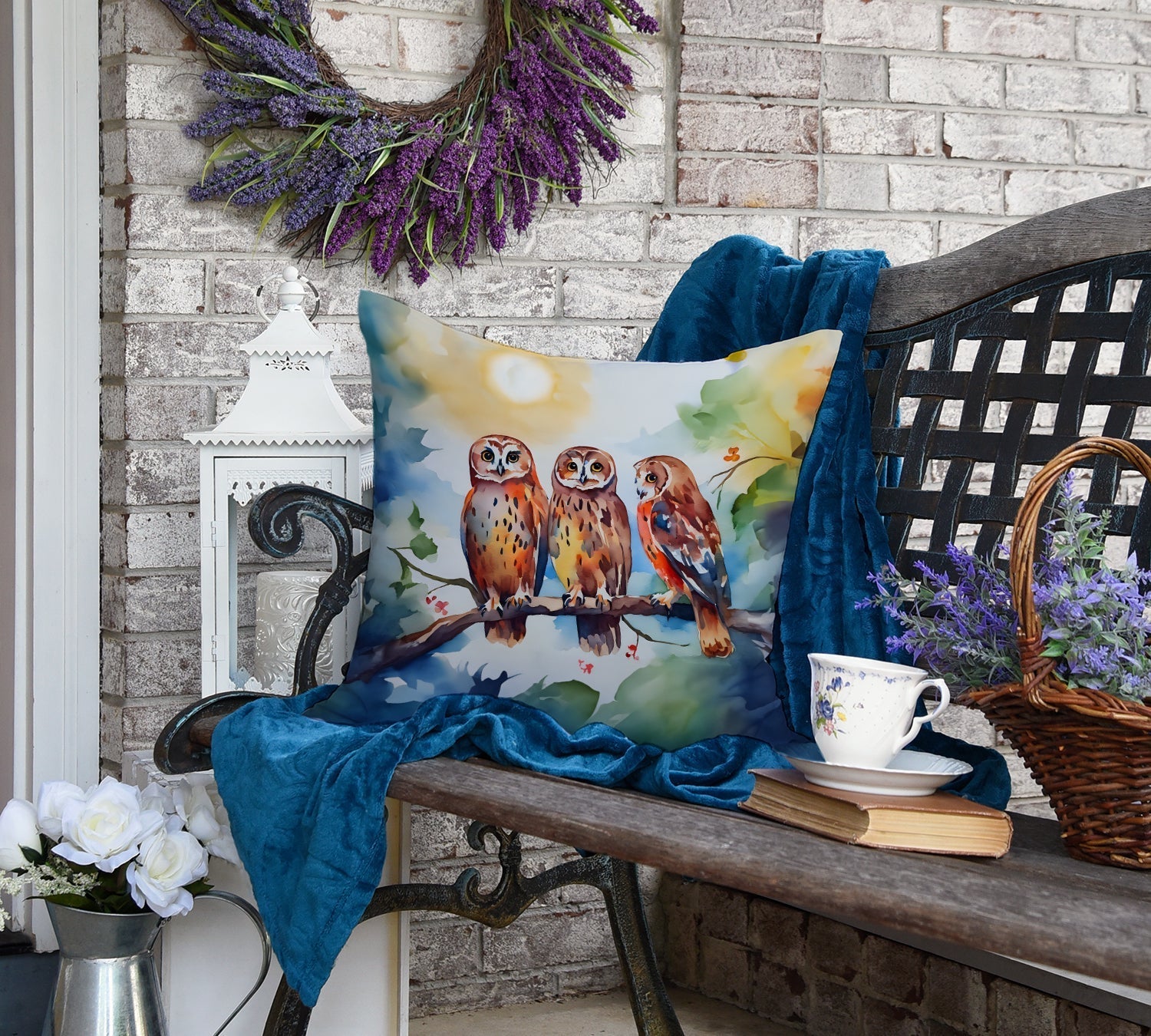 Owls Throw Pillow - One Color / One Size - Home & Garden - Home Textile - Pillows