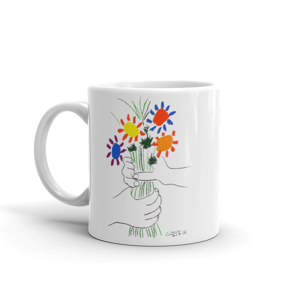 Pablo Picasso Bouquet of Peace 1958 Artwork Mug - 11oz (325mL) - Home & Garden - Kitchen Dining & Bar - Coffeeware