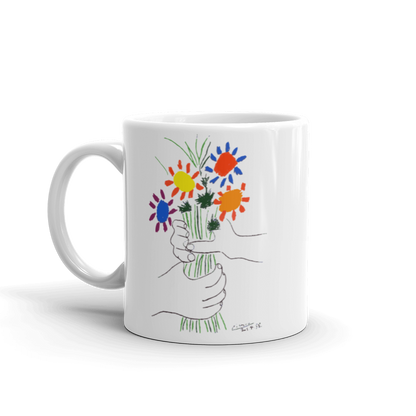 Pablo Picasso Bouquet of Peace 1958 Artwork Mug - 11oz (325mL) - Home & Garden - Kitchen Dining & Bar - Coffeeware