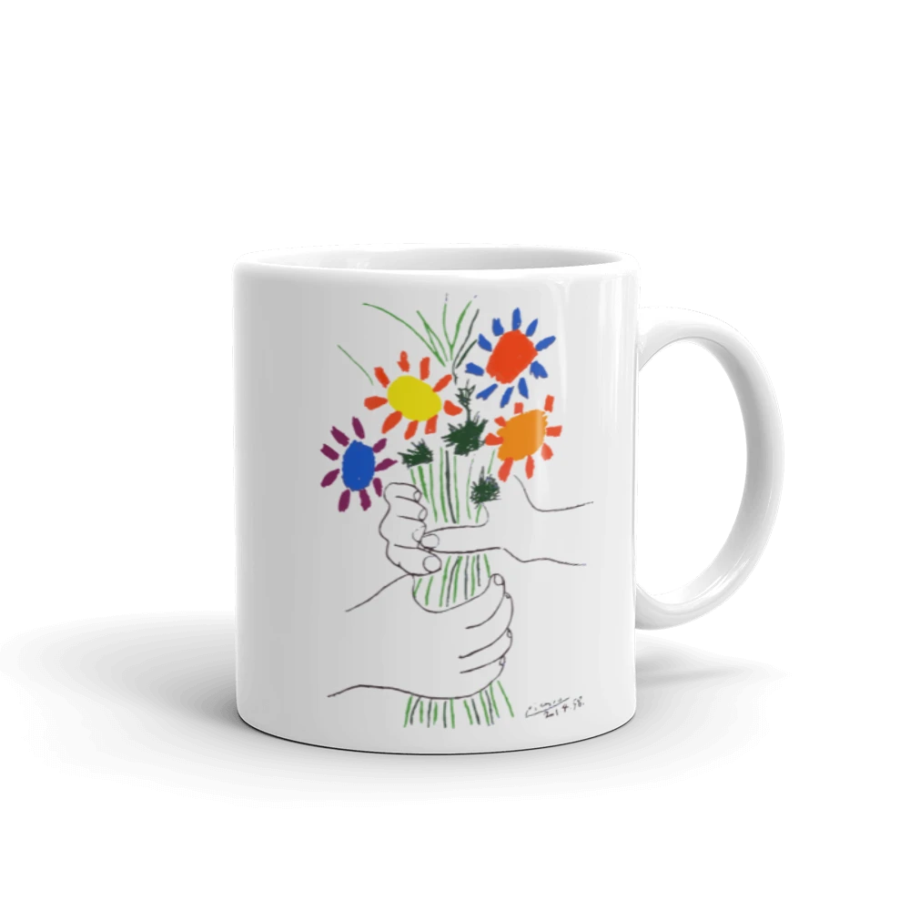 Pablo Picasso Bouquet of Peace 1958 Artwork Mug - Home & Garden - Kitchen Dining & Bar - Coffeeware