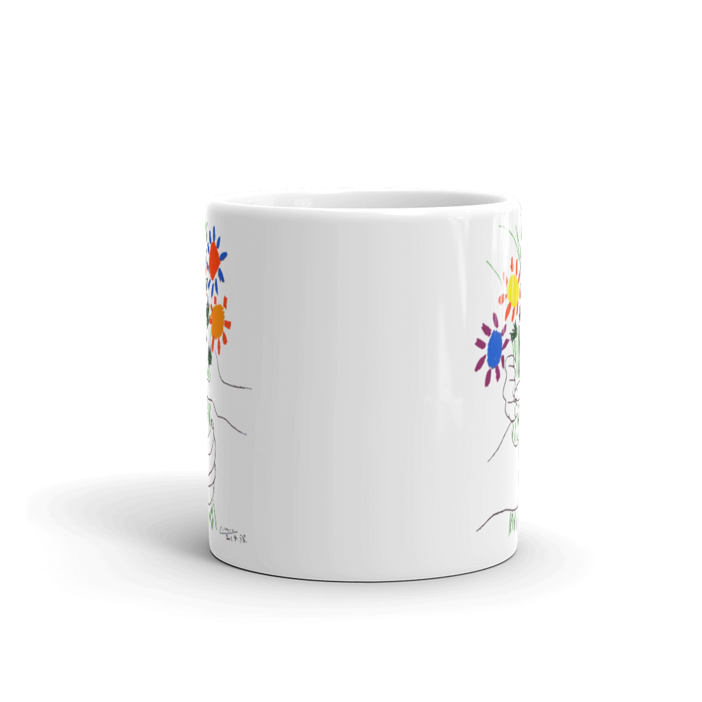 Pablo Picasso Bouquet of Peace 1958 Artwork Mug - Home & Garden - Kitchen Dining & Bar - Coffeeware