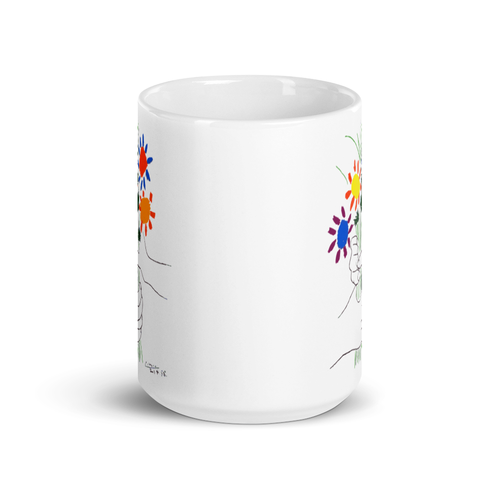 Pablo Picasso Bouquet of Peace 1958 Artwork Mug - Home & Garden - Kitchen Dining & Bar - Coffeeware