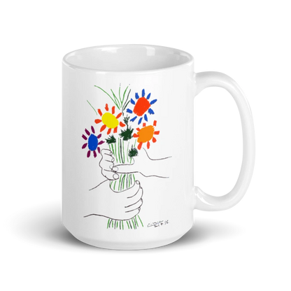 Pablo Picasso Bouquet of Peace 1958 Artwork Mug - Home & Garden - Kitchen Dining & Bar - Coffeeware