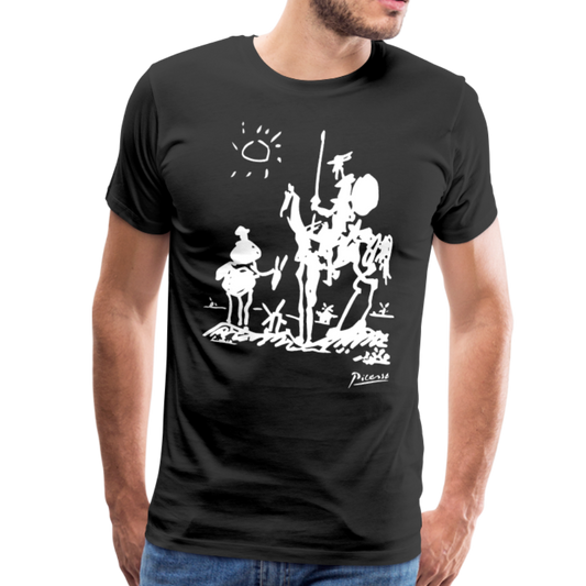 Pablo Picasso Don Quixote of La Mancha 1955 Artwork T-Shirt - Men’s Fashion - Men’s Clothing - Shirts - Short Sleeve