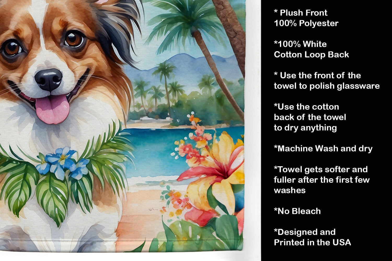 Papillon Luau Kitchen Towel - One Color / One Size - Home & Garden - Home Textile - Towels