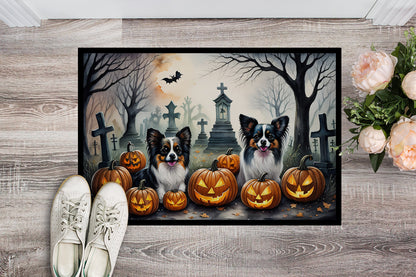 Papillon Spooky Halloween Doormat - One Color / One Size - Home & Garden - Home Textile - Carpets & Rugs