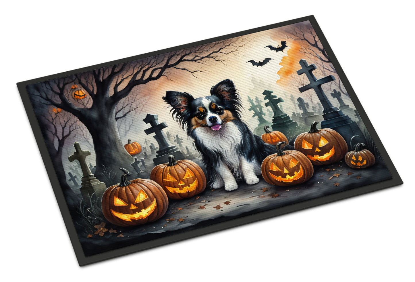 Papillon Spooky Halloween Doormat - One Color / One Size - Home & Garden - Home Textile - Carpets & Rugs