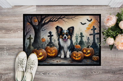 Papillon Spooky Halloween Doormat - One Color / One Size - Home & Garden - Home Textile - Carpets & Rugs