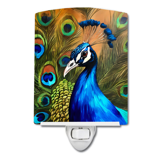 Peacock Ceramic Night Light - One Color / One Size - Home & Garden - Home Improvement - Lights & Lighting - Night Lights