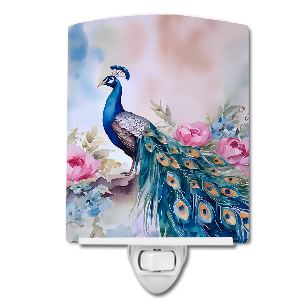 Peacock Ceramic Night Light - One Color / One Size - Home & Garden - Home Improvement - Lights & Lighting - Night Lights