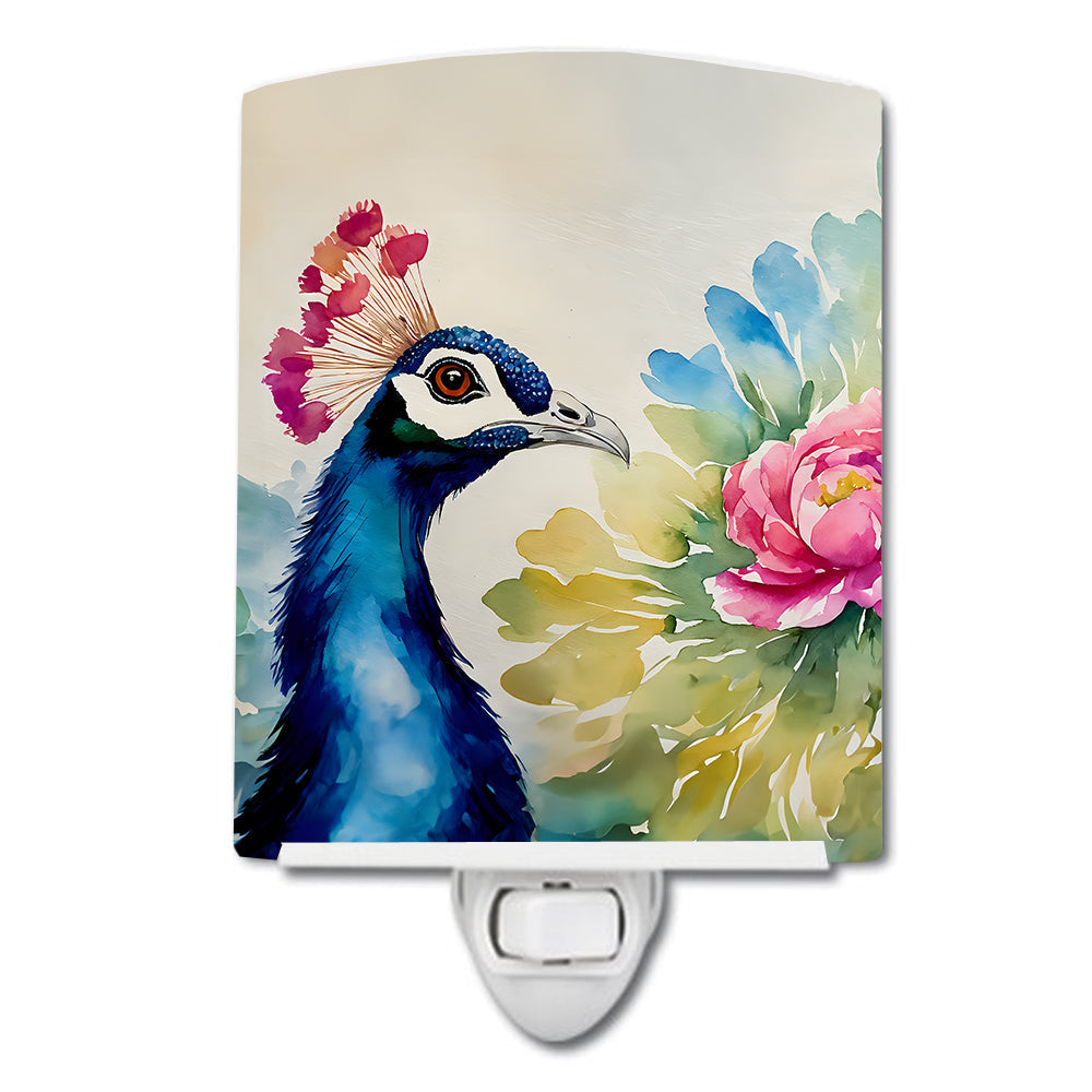 Peacock Ceramic Night Light - One Color / One Size - Home & Garden - Home Improvement - Lights & Lighting - Night Lights