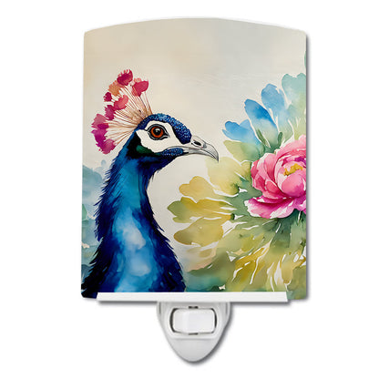 Peacock Ceramic Night Light - One Color / One Size - Home & Garden - Home Improvement - Lights & Lighting - Night Lights