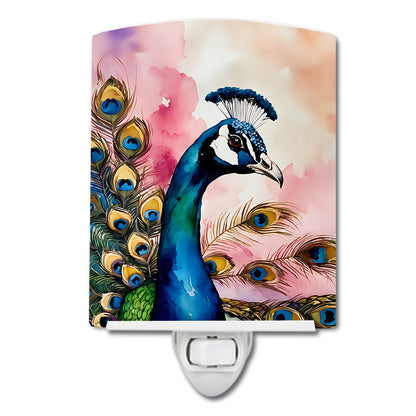 Peacock Ceramic Night Light - One Color / One Size - Home & Garden - Home Improvement - Lights & Lighting - Night Lights