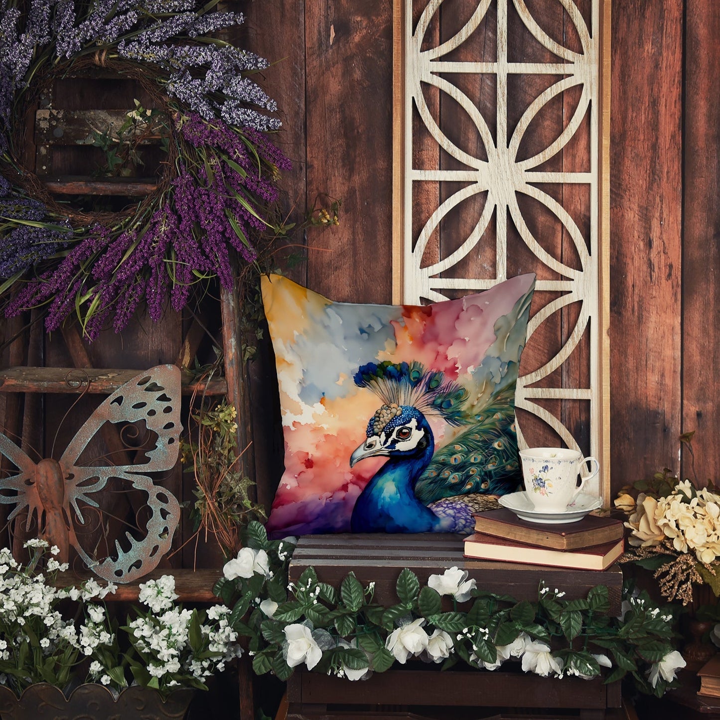 Peacock Throw Pillow - One Color / One Size - Home & Garden - Home Textile - Pillows