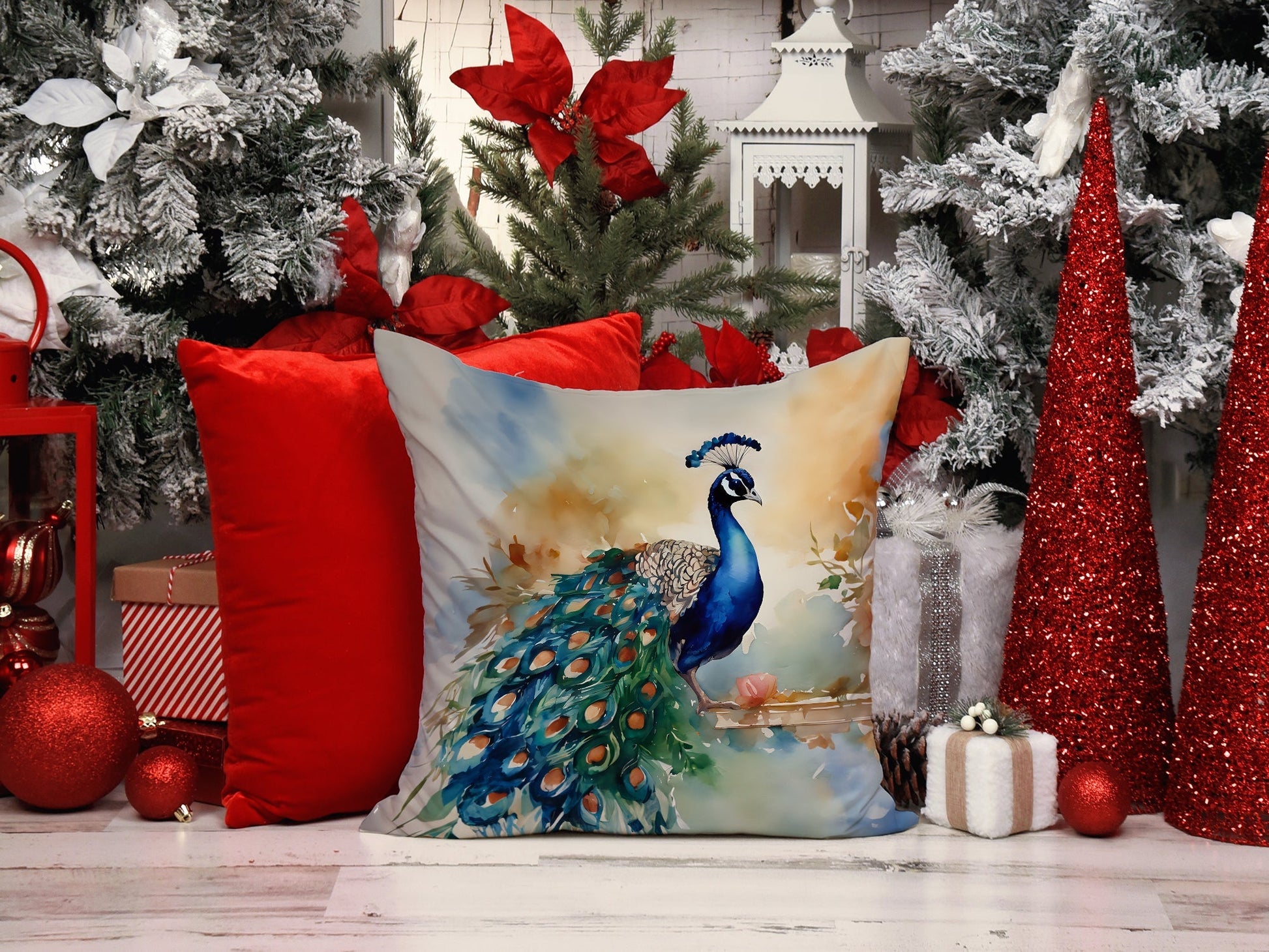 Peacock Throw Pillow - One Color / One Size - Home & Garden - Home Textile - Pillows