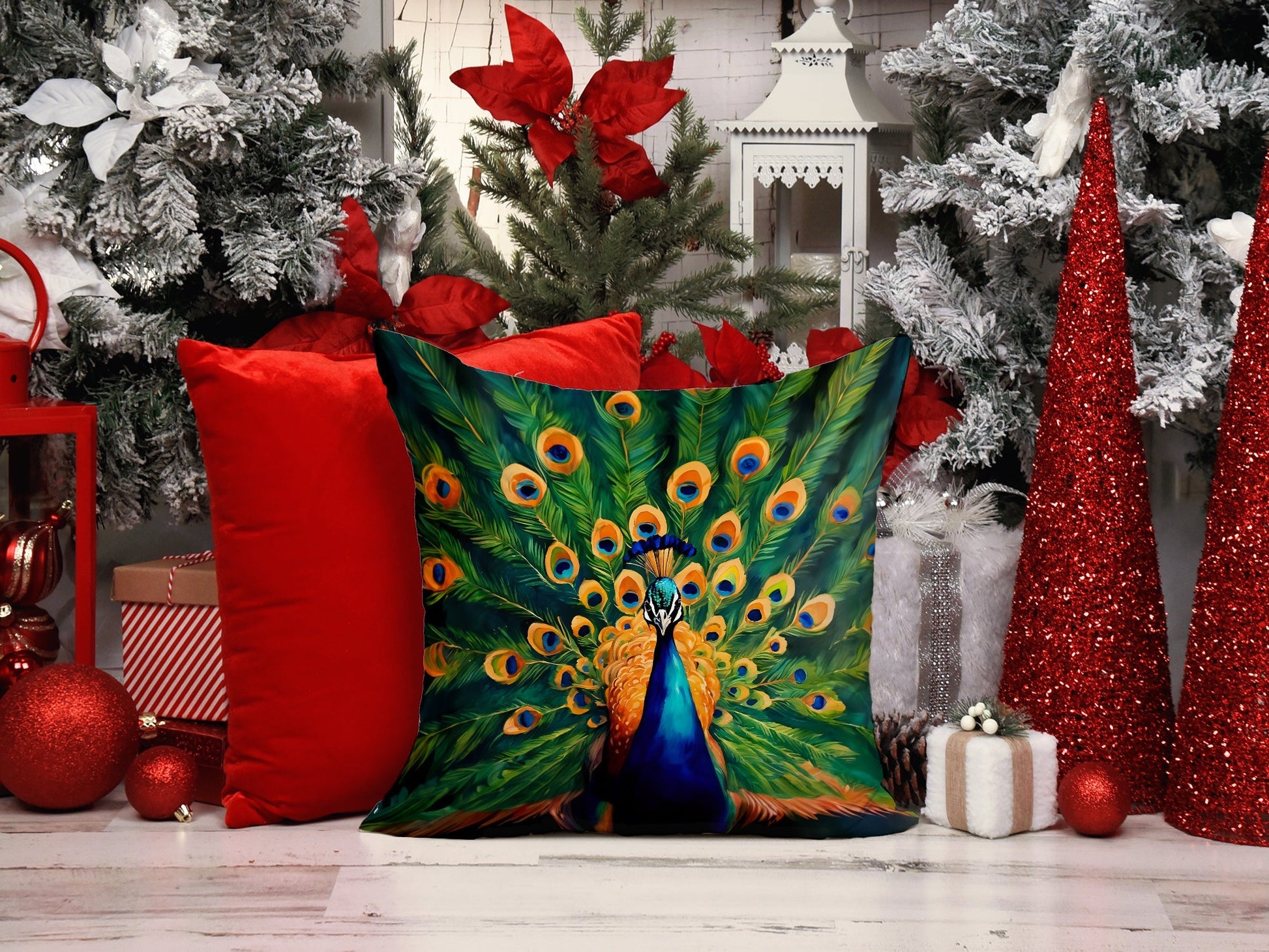 Peacock Throw Pillow - One Color / One Size - Home & Garden - Home Textile - Pillows