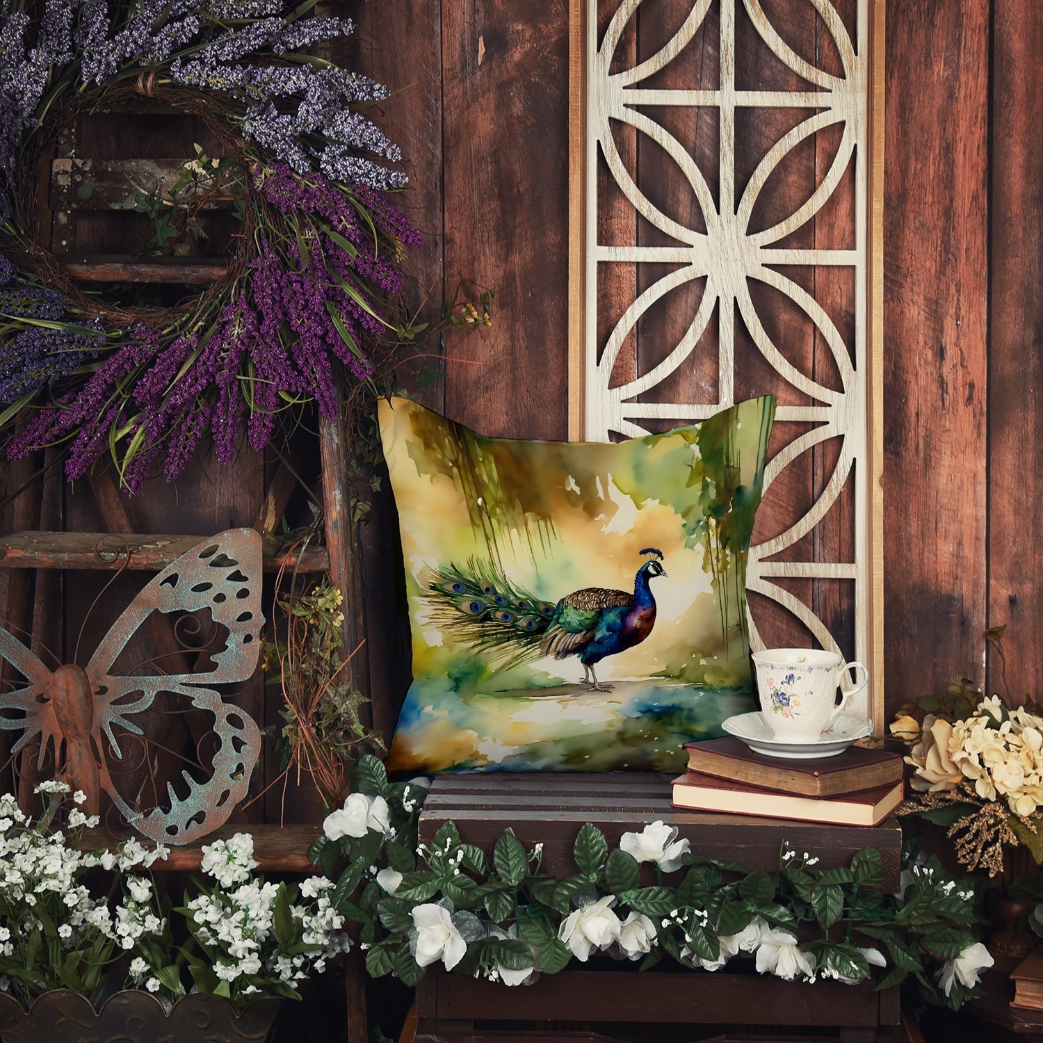 Peacock Throw Pillow - One Color / One Size - Home & Garden - Home Textile - Pillows