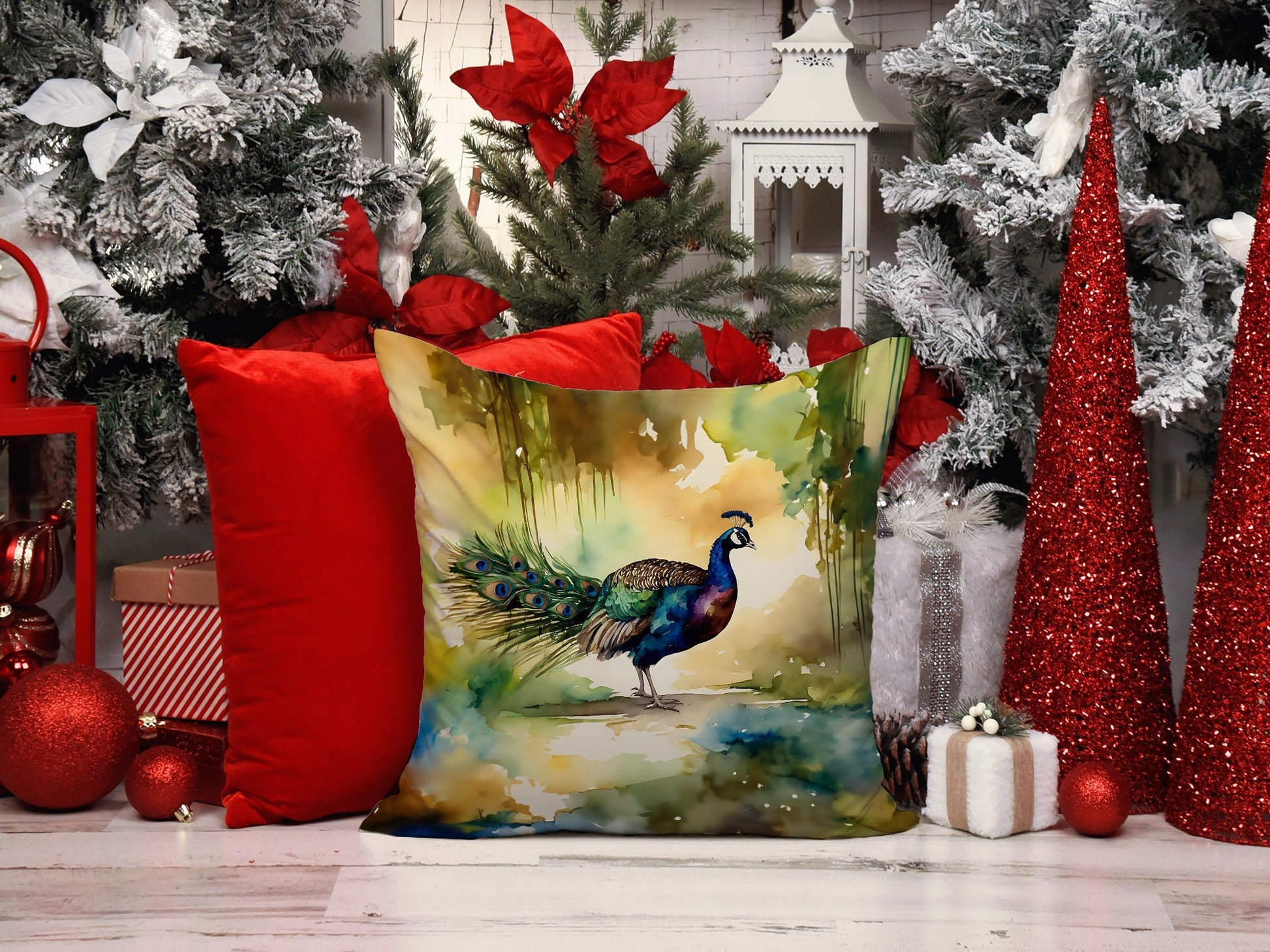 Peacock Throw Pillow - One Color / One Size - Home & Garden - Home Textile - Pillows