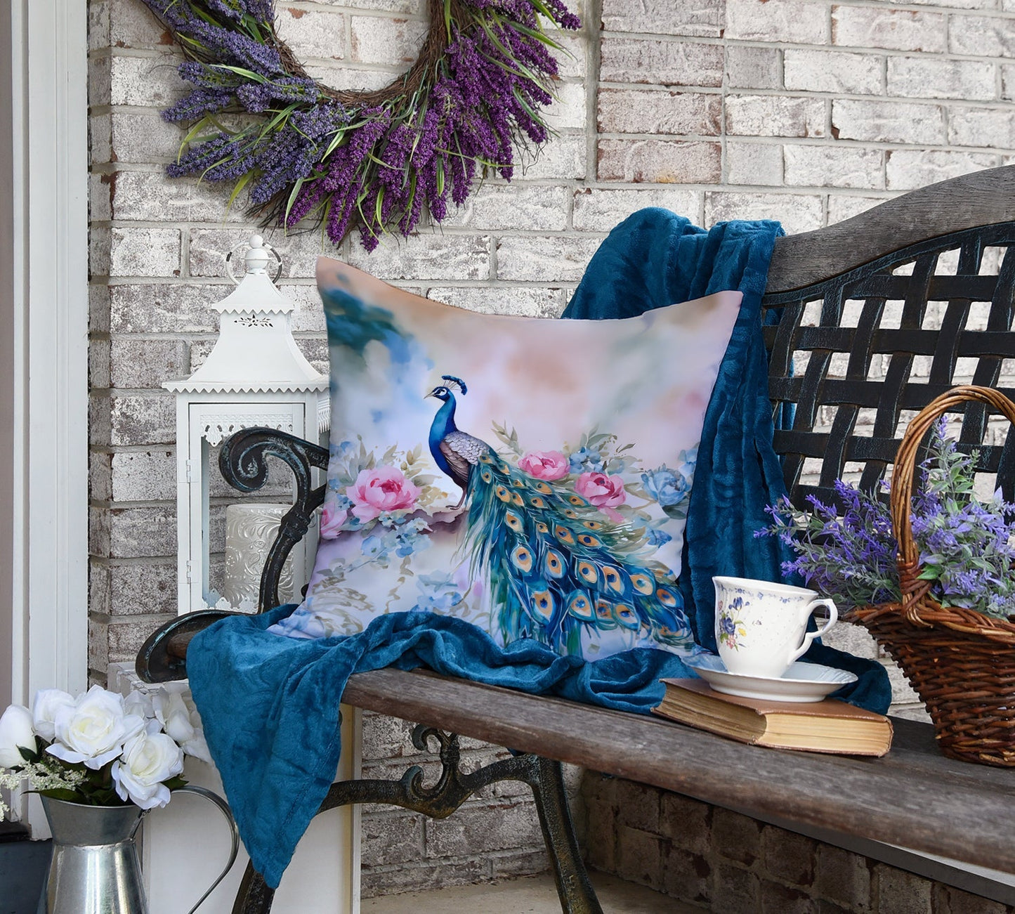 Peacock Throw Pillow - One Color / One Size - Home & Garden - Home Textile - Pillows