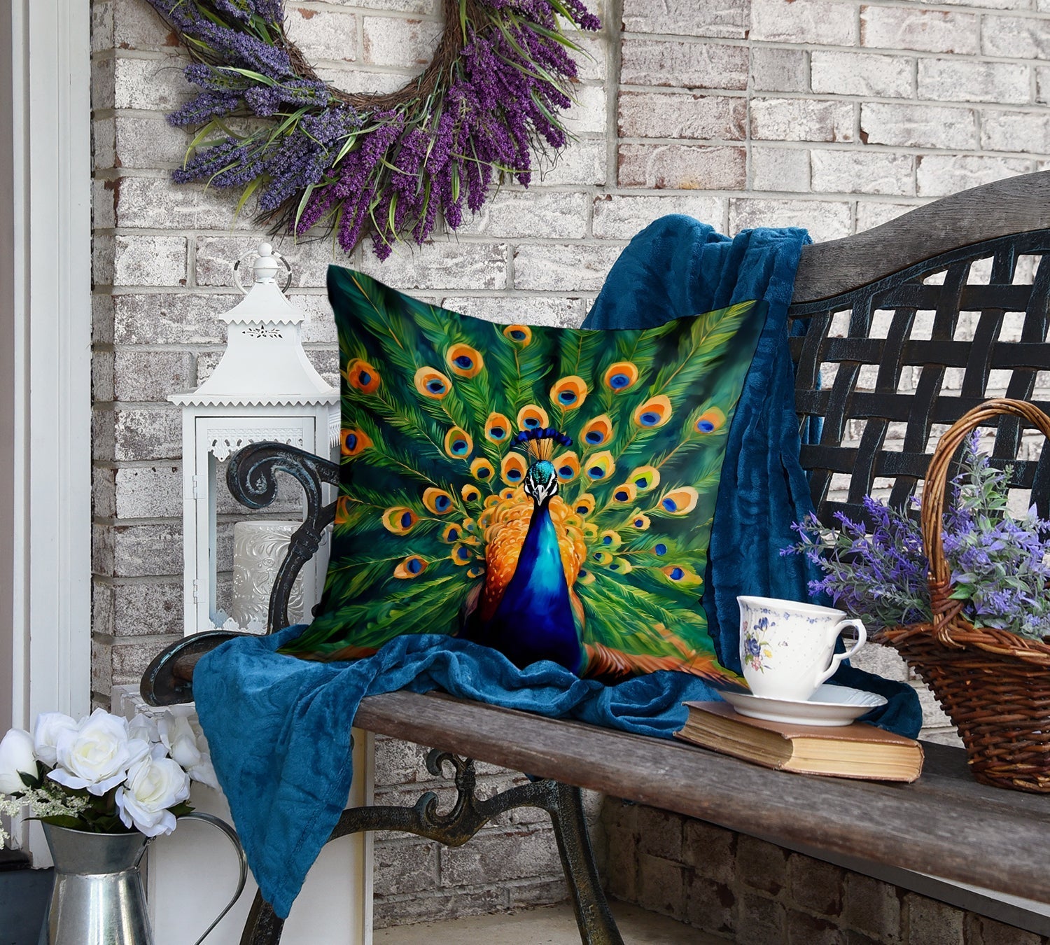 Peacock Throw Pillow - One Color / One Size - Home & Garden - Home Textile - Pillows