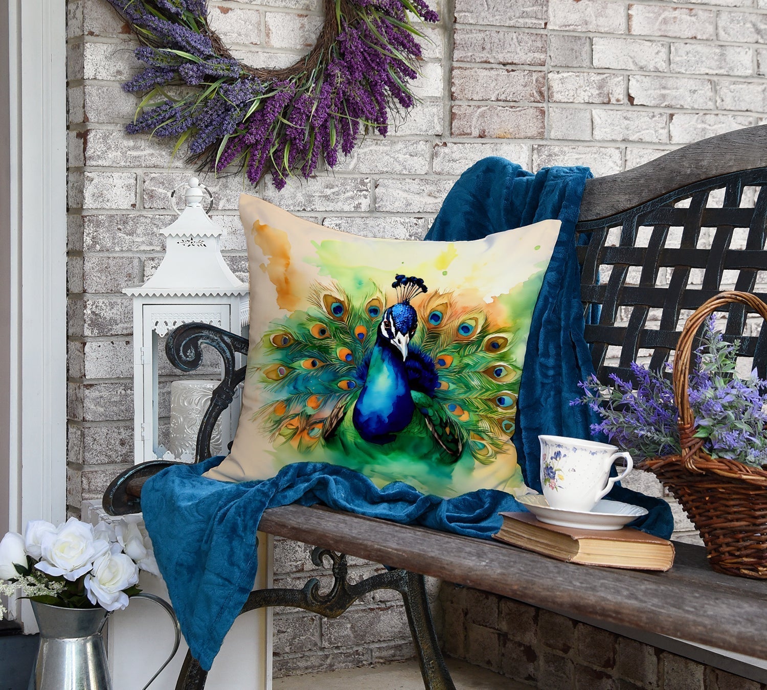 Peacock Throw Pillow - One Color / One Size - Home & Garden - Home Textile - Pillows