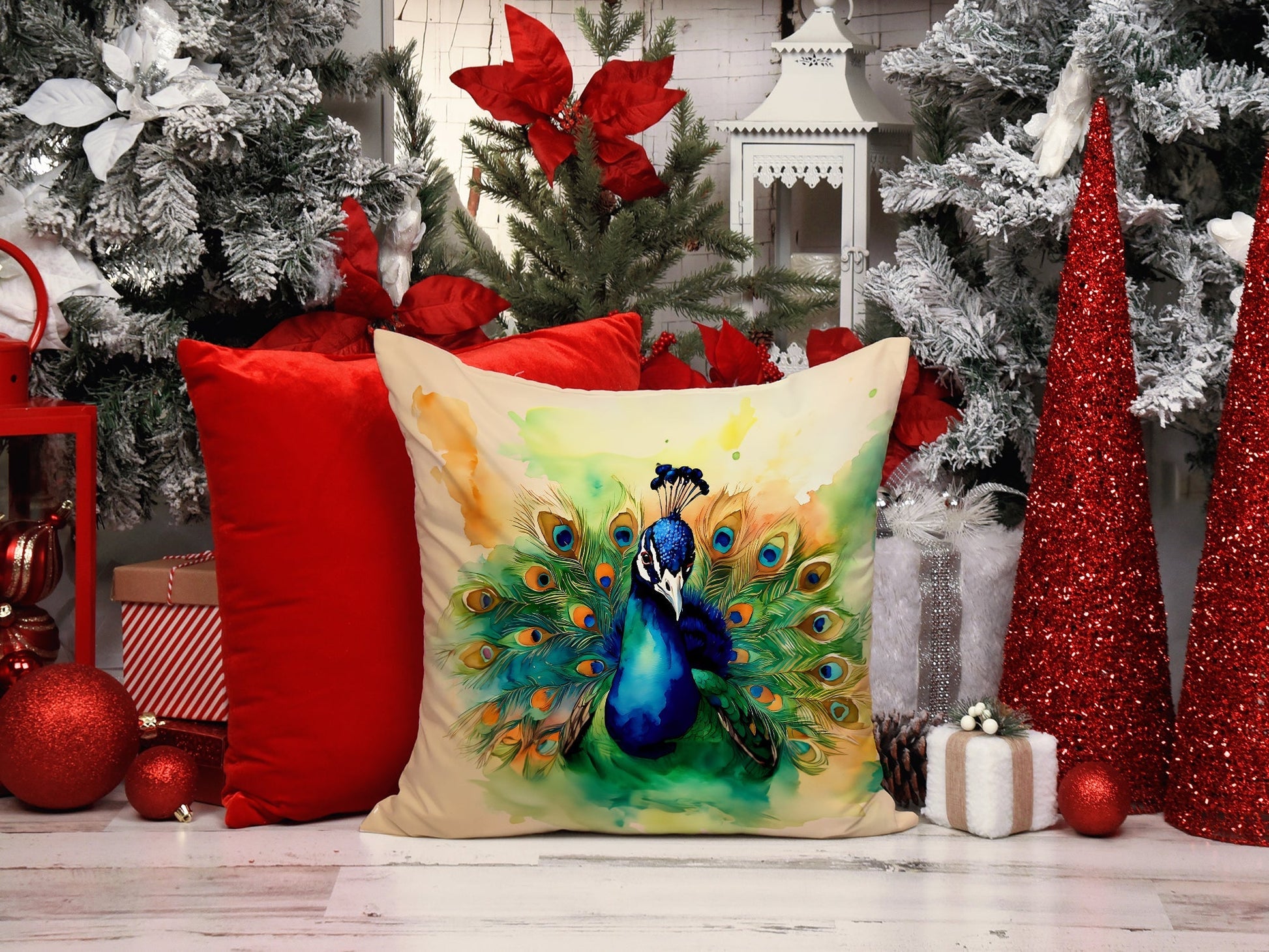Peacock Throw Pillow - One Color / One Size - Home & Garden - Home Textile - Pillows