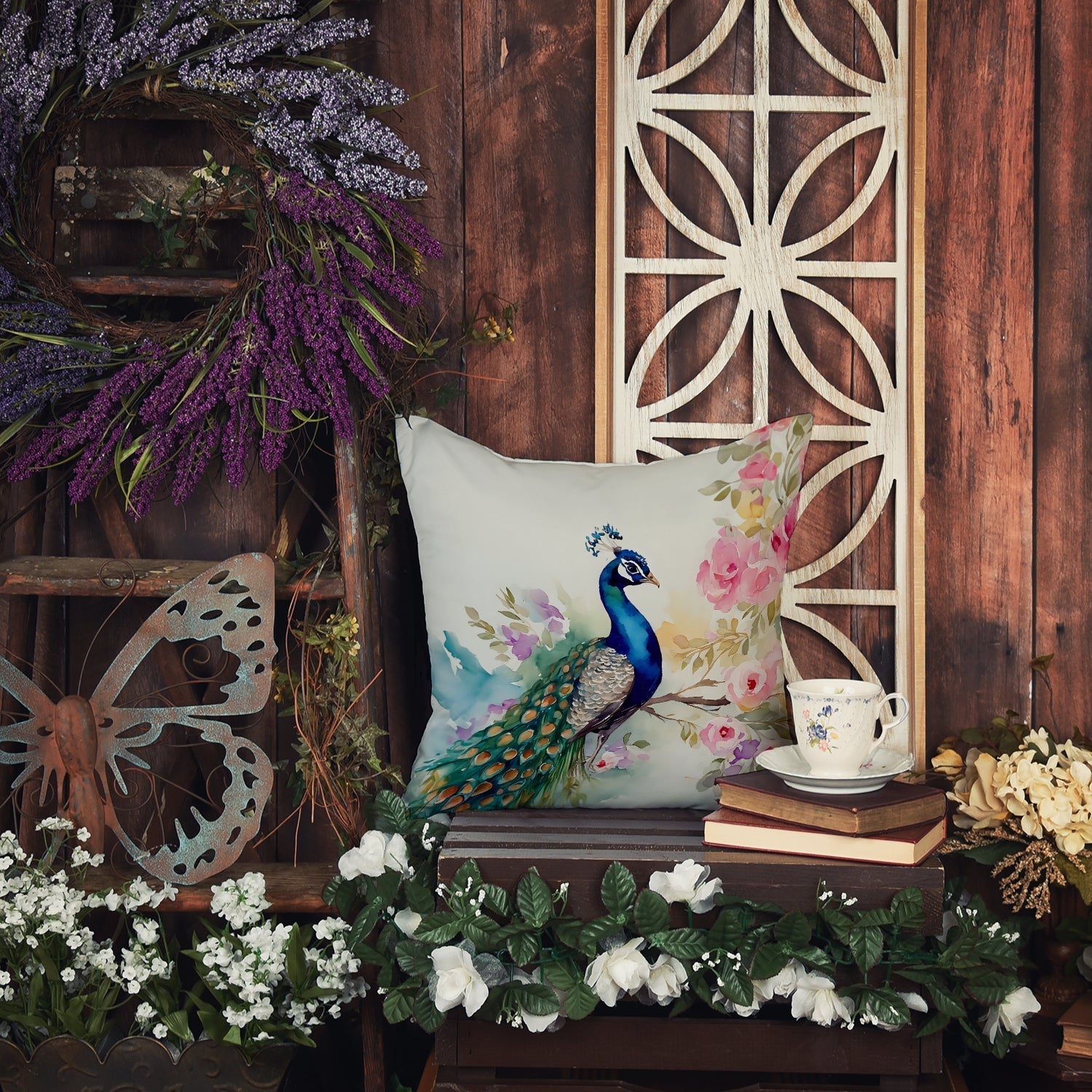 Peacock Throw Pillow - One Color / One Size - Home & Garden - Home Textile - Pillows