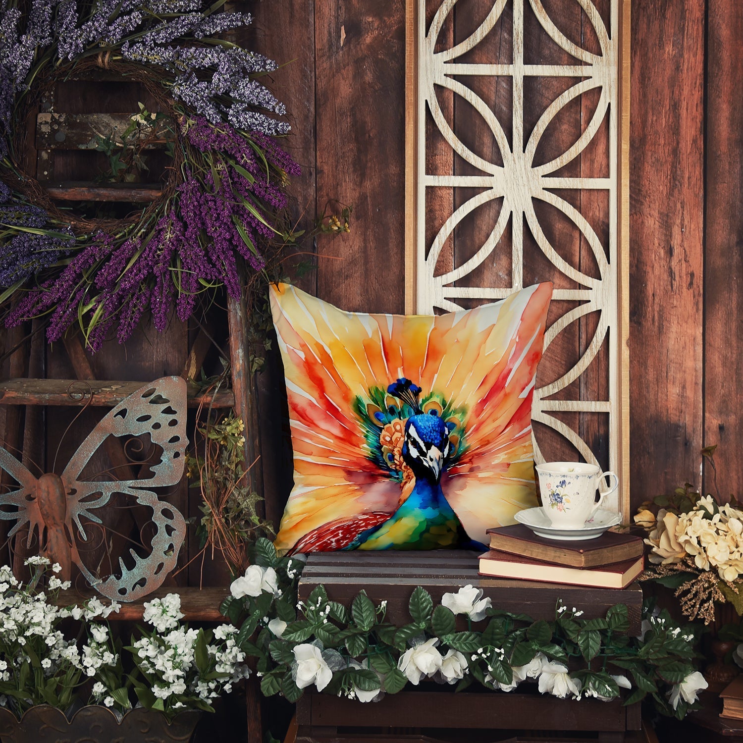Peacock Throw Pillow - One Color / One Size - Home & Garden - Home Textile - Pillows