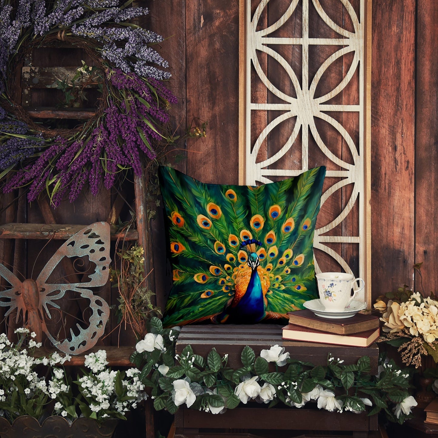 Peacock Throw Pillow - One Color / One Size - Home & Garden - Home Textile - Pillows
