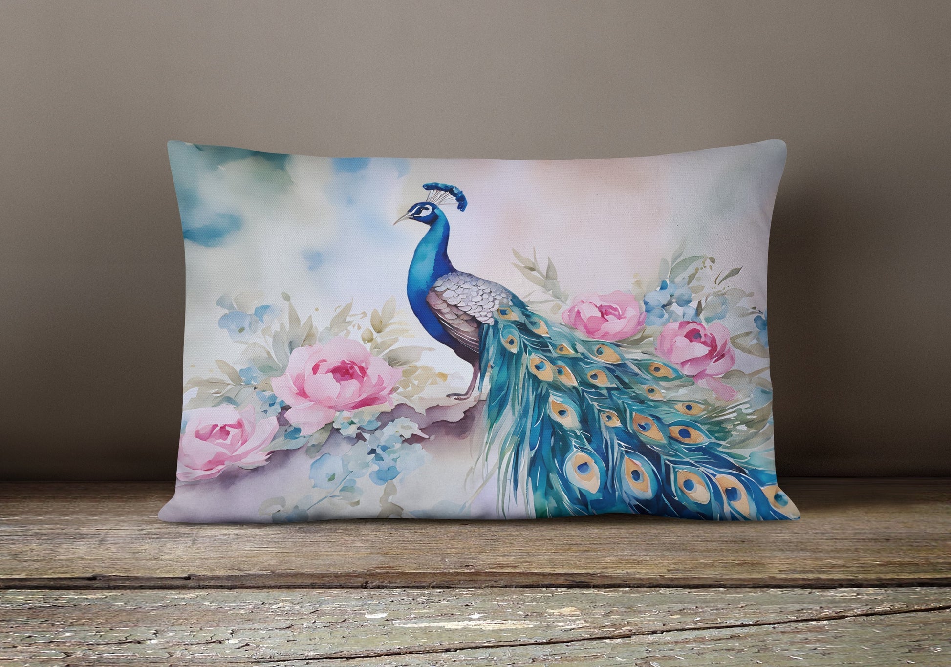 Peacock Throw Pillow - One Color / One Size - Home & Garden - Home Textile - Pillows