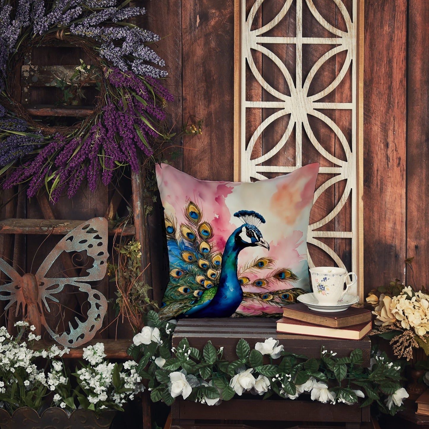 Peacock Throw Pillow - One Color / One Size - Home & Garden - Home Textile - Pillows