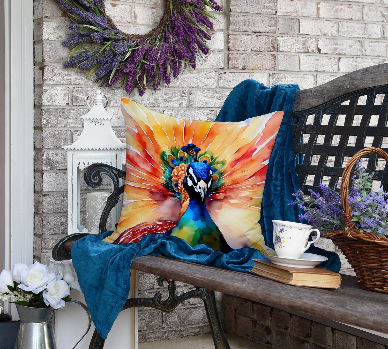 Peacock Throw Pillow - One Color / One Size - Home & Garden - Home Textile - Pillows