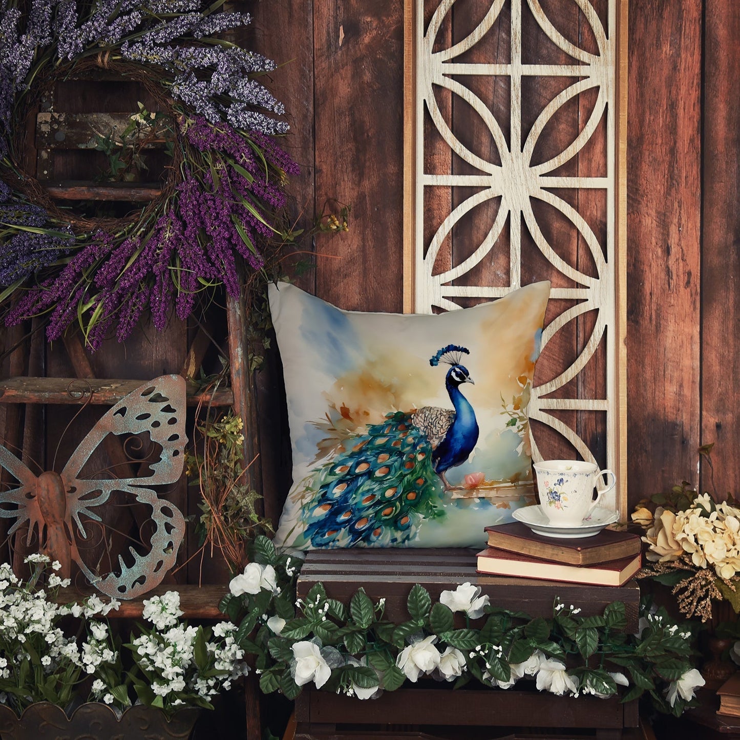 Peacock Throw Pillow - One Color / One Size - Home & Garden - Home Textile - Pillows