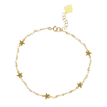 Pearl Star Anklet - One Color / One Size - Jewelry & Accessories - Fine Jewelry - Anklets