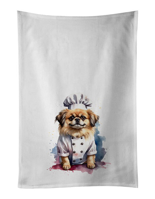 Pekingese Chef Kitchen Towel Set of 2 - One Color / One Size - Home & Garden - Home Textile - Towels