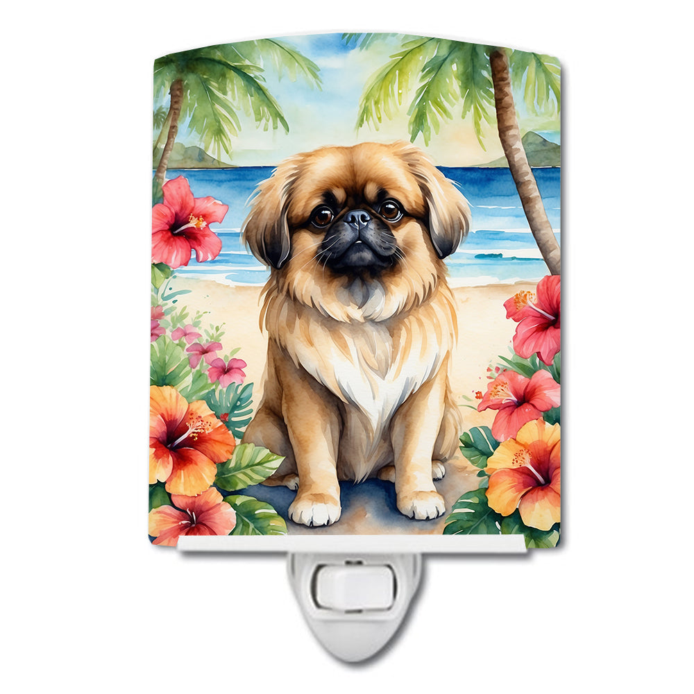 Pekingese Luau Ceramic Night Light - One Color / One Size - Home & Garden - Home Improvement - Lights & Lighting