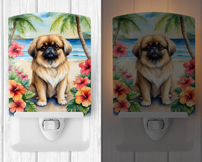 Pekingese Luau Ceramic Night Light - One Color / One Size - Home & Garden - Home Improvement - Lights & Lighting