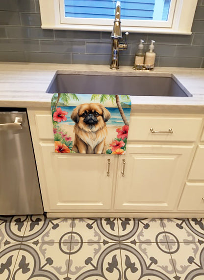Pekingese Luau Kitchen Towel - One Color / One Size - Home & Garden - Home Textile - Towels